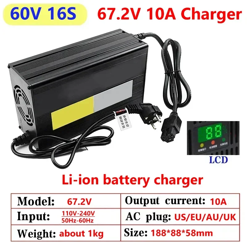 Cargador de batería de litio 1 - 84V 20A Smart Charger reseña y precio