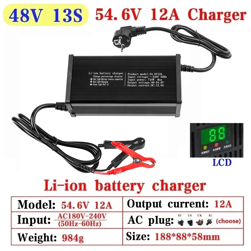 Cargador de batería de litio p - 84V 20A Smart Charger reseña y precio